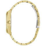 Guess Luna Diamonds Black Dial Gold Steel Strap Watch for Women - GW0307L2 Authentic Buy Shop Now