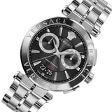 Versace Quartz Black Dial Silver Steel Strap Watch For Men - VBR080018 Authentic Buy Shop Now