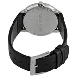 Calvin Klein Minimal Black Dial Black Leather Strap Watch for Men - K3M221CS Authentic Buy Shop Now