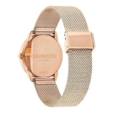 Calvin Klein Minimal Black Dial Rose Gold Mesh Bracelet Watch for Men - K3M22621 Authentic Buy Shop Now