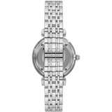 Emporio Armani Gianni T-Bar Quartz Silver Dial Silver Steel Strap Watch For Women - AR11445 Authentic Buy Shop Now