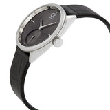 Calvin Klein Accent Black Dial Black Leather Strap Watch for Women - K2Y231C3 Authentic Buy Shop Now