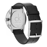 Calvin Klein Accent Black Dial Black Leather Strap Watch for Men - K2Y211C3 Authentic Buy Shop Now