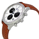 Movado Heritage Calendoplan Chronograph White Dial Brown Leather Strap Watch for Men - 3650008 Authentic Buy Shop Now