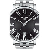 Tissot Carson Premium Black Dial Silver Steel Strap Watch For Men - T122.410.11.053.00 Authentic Buy Shop Now