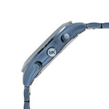 Michael Kors Slim Runway Chronograph Black Dial Blue Steel Strap Watch for Men - MK8918 Authentic Buy Shop Now