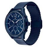 Tommy Hilfiger Gavin Chronograph Blue Dial Blue Mesh Bracelet Watch for Men - 1791471 Authentic Buy Shop Now