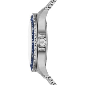 Michael Kors Everest Quartz Blue Dial Silver Mesh Bracelet Watch For Men - MK9082 Authentic Buy Shop Now