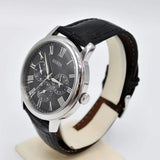 Guess Wafer Analog Black Dial Black Leather Strap Watch For Men - W70016G1 Authentic Buy Shop Now
