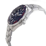 Tag Heuer Aquaracer Henrik Lundqvist Special Edition Blue Dial Silver Steel Strap Watch for Men - WAY101J.BA0746 Authentic Buy Shop Now