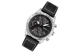 Hugo Boss Aero Chronograph Black Dial Black Leather Strap Watch for Men - 1513770 Authentic Buy Shop Now