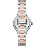 Emporio Armani Three Hand Quartz Mother of Pearl Dial Two Tone Steel Strap Watch For Women - AR11569 Authentic Buy Shop Now