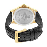 Gucci G Timeless Quartz Black Dial Black Leather Strap Watch For Women - YA1264034A Authentic Buy Shop Now