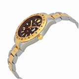 Versace Hellenyium Quartz Brown Dial Two Tone Steel Strap Watch For Men - V11040015 Authentic Buy Shop Now