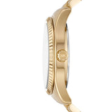 Michael Kors Lexington Quartz Gold Dial Gold Steel Strap Watch For Men - MK8947 Authentic Buy Shop Now