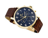 Tommy Hilfiger Daniel Blue Dial Brown Leather Strap Watch for Men - 1710380 Authentic Buy Shop Now
