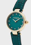 Coach Park Analog Green Dial Green Leather Strap Watch for Women - 14503534 Authentic Buy Shop Now