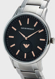 Emporio Armani Renato Blue Dial Silver Steel Strap Watch For Men - AR11137 Authentic Buy Shop Now