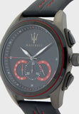 Maserati Traguardo Chronograph Black Dial Black Leather Strap Watch for Men - R8871612023 Authentic Buy Shop Now