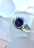 Omega Constellation Manhattan Quartz Diamonds Blue Dial Silver Steel Strap Watch for Women - 131.10.25.60.53.001 Authentic Buy Shop Now