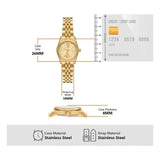 Michael Kors Lexington Analog Gold Dial Gold Steel Strap Watch for Women - MK4741 Authentic Buy Shop Now