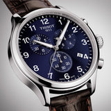 Tissot Chrono XL Classic Blue Dial Brown Leather Strap Watch For Men - T116.617.16.047.00 Authentic Buy Shop Now