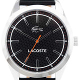 Lacoste Edmonton Black Dial Black Leather Strap Watch for Men - 2010888 Authentic Buy Shop Now