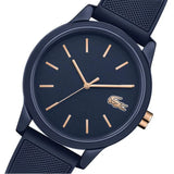 Lacoste 12.12 Navy Blue Dial Navy Blue Silicone Strap Watch for Men - 2011011 Authentic Buy Shop Now