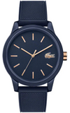Lacoste 12.12 Navy Blue Dial Navy Blue Silicone Strap Watch for Men - 2011011 Authentic Buy Shop Now