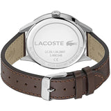 Lacoste Continental Blue Dial Brown Leather Strap Watch for Men - 2011040 Authentic Buy Shop Now