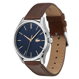 Lacoste Vienna Blue Dial Brown Leather Strap Watch for Men - 2011046 Authentic Buy Shop Now