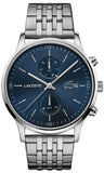 Lacoste Madrid Blue Dial Silver Steel Strap Watch for Men - 2011067 Authentic Buy Shop Now
