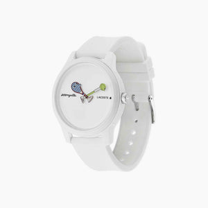 Lacoste Jeremyville White Dial White Silicone Strap Watch for Men - 2011072 Authentic Buy Shop Now