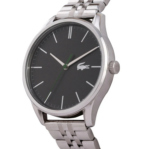 Lacoste Vienna Gray Dial Gray Steel Strap Watch for Men - 2011073T Authentic Buy Shop Now