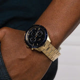 Lacoste Boston Blue Dial Gold Steel Strap Watch for Men - 2011096 Authentic Buy Shop Now