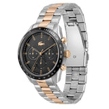 Lacoste Boston Gray Dial Two Tone Steel Strap Watch for Men - 2011112 Authentic Buy Shop Now