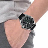 Lacoste Tiebreaker Chronograph Black Dial Black Silicone Strap Watch for Men - 2011152 Authentic Buy Shop Now