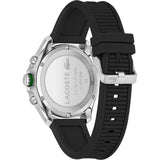 Lacoste Tiebreaker Chronograph Black Dial Black Silicone Strap Watch for Men - 2011152 Authentic Buy Shop Now