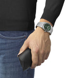 Tissot PRX Powermatic 80 Green Dial Silver Steel Strap Watch For Men - T137.407.11.091.00 Authentic Buy Shop Now