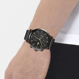 Lacoste Replay Black Dial Black Steel Strap Watch for Men - 2011194 Authentic Buy Shop Now
