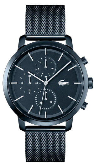 Lacoste Replay Blue Dial Blue Steel Strap Watch for Men - 2011196 Authentic Buy Shop Now