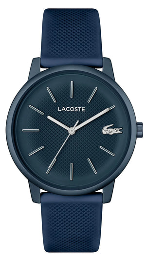 Lacoste 12.12 Move Blue Dial Blue Silicon Strap Watch for Men - 2011241 Authentic Buy Shop Now