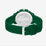 Lacoste 12.12 Chronograph Green Dial Green Silicon Strap Watch for Men - 2011245 Authentic Buy Shop Now