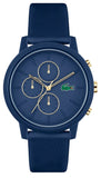 Lacoste 12.12 Blue Dial Blue Silicon Strap Watch for Men - 2011248 Authentic Buy Shop Now