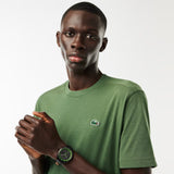 Lacoste Apext Black Dial Black Leather Strap Watch for Men - 2011296 Authentic Buy Shop Now