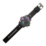 Diesel Badass Chronograph Anthracite Dial Black Leather Strap Watch For Men - DZ7270 Authentic Buy Shop Now