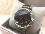 Calvin Klein City Chronograph Black Dial Silver Steel Strap Watch for Men - K2G27141 Authentic Buy Shop Now
