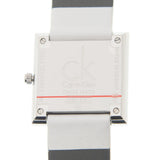 Calvin Klein Mark Silver Dial White Leather Strap Watch for Women - K3R231L6 Authentic Buy Shop Now