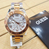 Guess BFF Multifunction Silver Dial Two Tone Steel Strap Watch for Women - W0231L5 Authentic Buy Shop Now