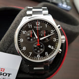 Tissot Chrono XL Quartz Asian Games Edition Black Dial Silver Steel Strap Watch For Men - T116.617.11.057.02 Authentic Buy Shop Now